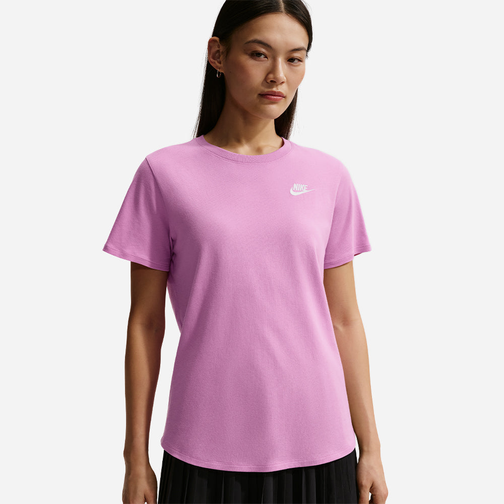 Áo Thun Nữ Nike Sportswear Club Essentials - Hồng - Supersports Vietnam