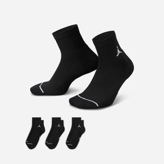 Vớ Thể Thao Nike Jordan Every Cushion Poly Ankle (3 Đôi) - Đen - Supersports Vietnam