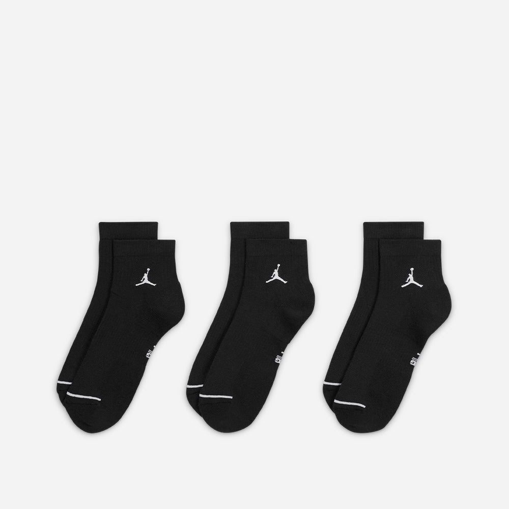 Vớ Thể Thao Nike Jordan Every Cushion Poly Ankle (3 Đôi) - Đen - Supersports Vietnam