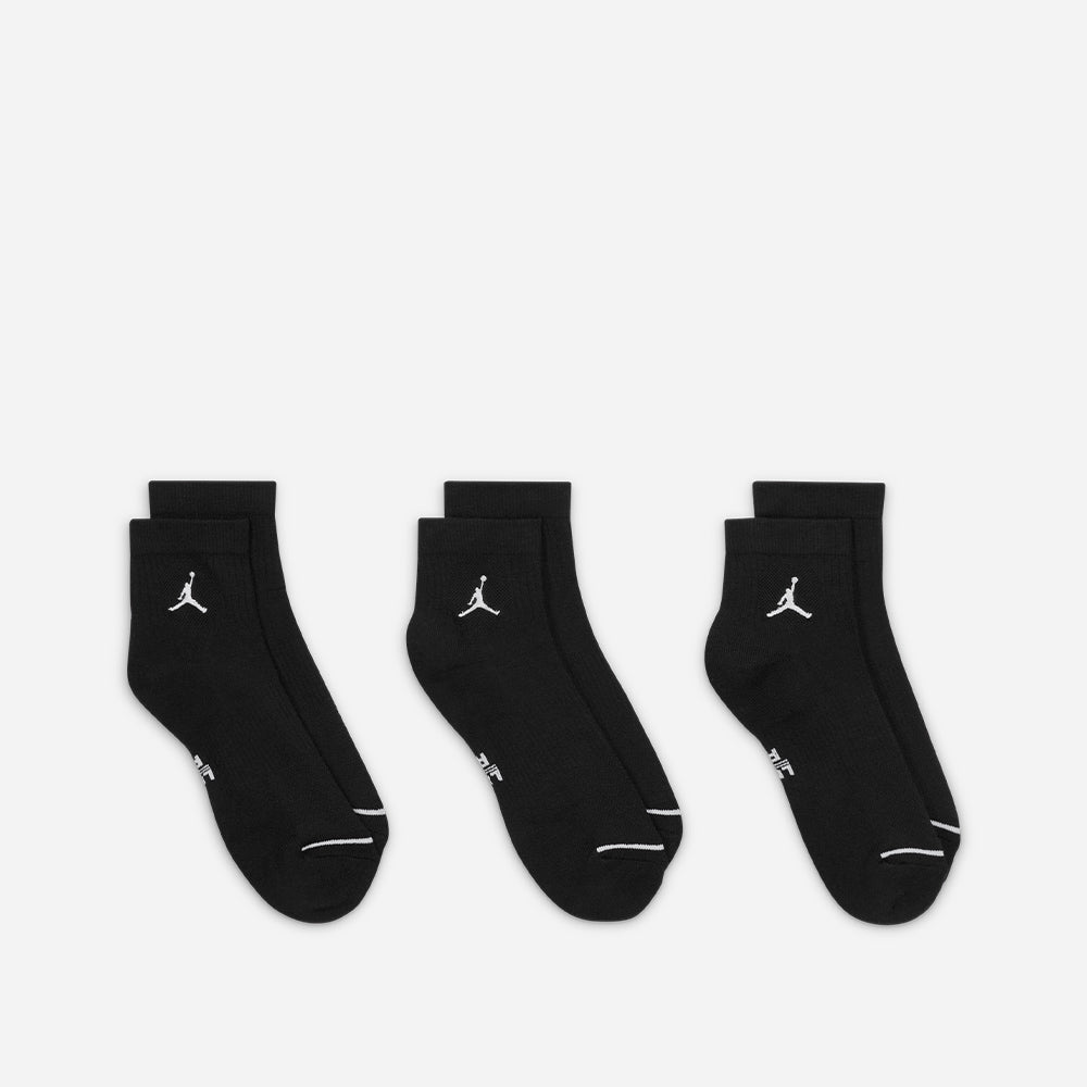 Vớ Thể Thao Nike Jordan Every Cushion Poly Ankle (3 Đôi) - Đen - Supersports Vietnam