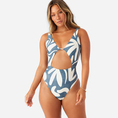 Women's O'Neill Beach Hut Geo Morro Bay Swimsuit - Blue