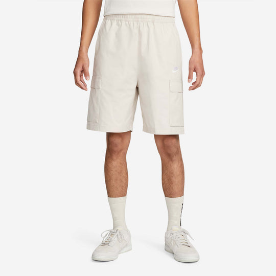Men's Nike Club Woven Cargo Shorts - White