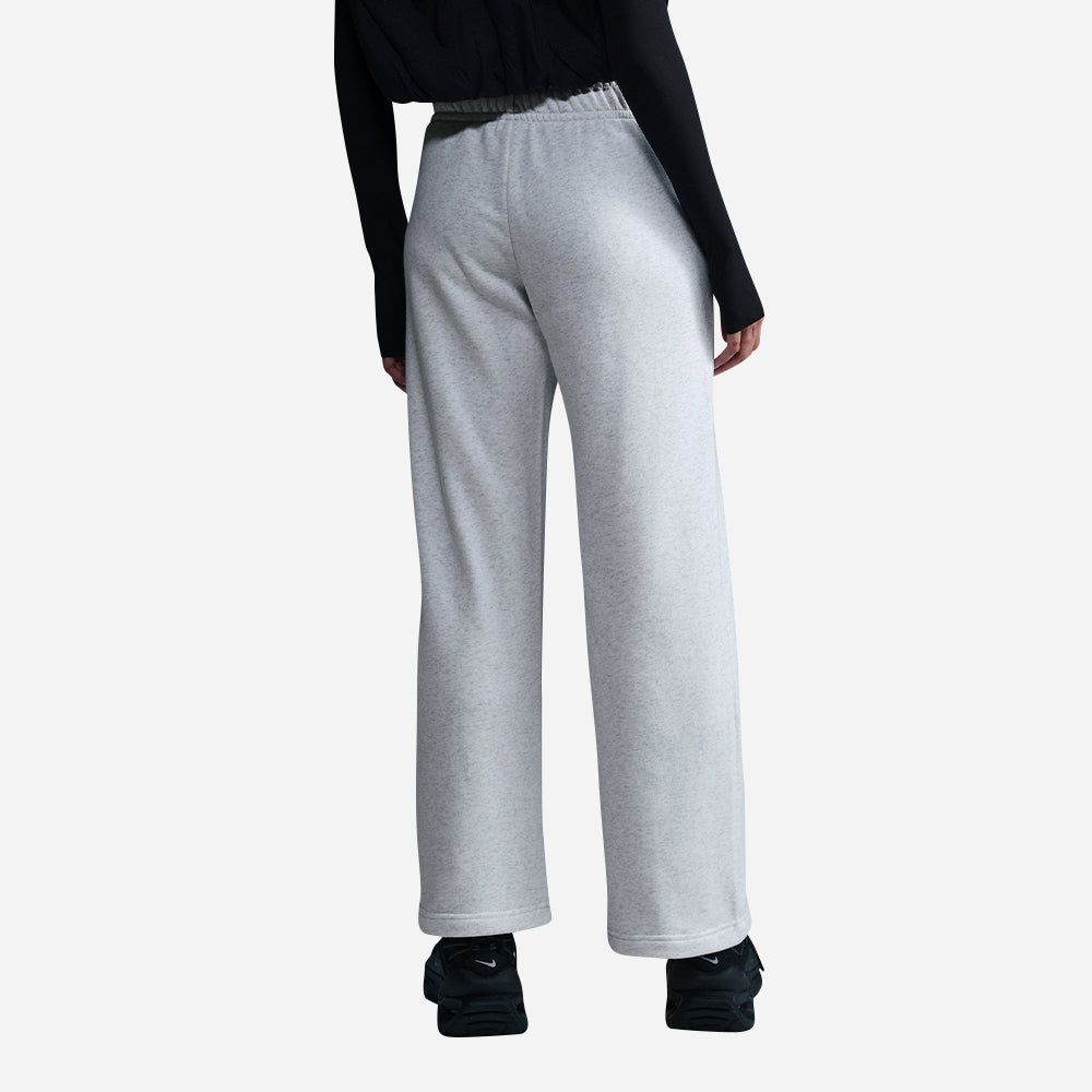 Quần Dài Thể Thao Nữ Nike Sportswear Club Fleece Mid-Rise Wide-Leg - Xám - Supersports Vietnam