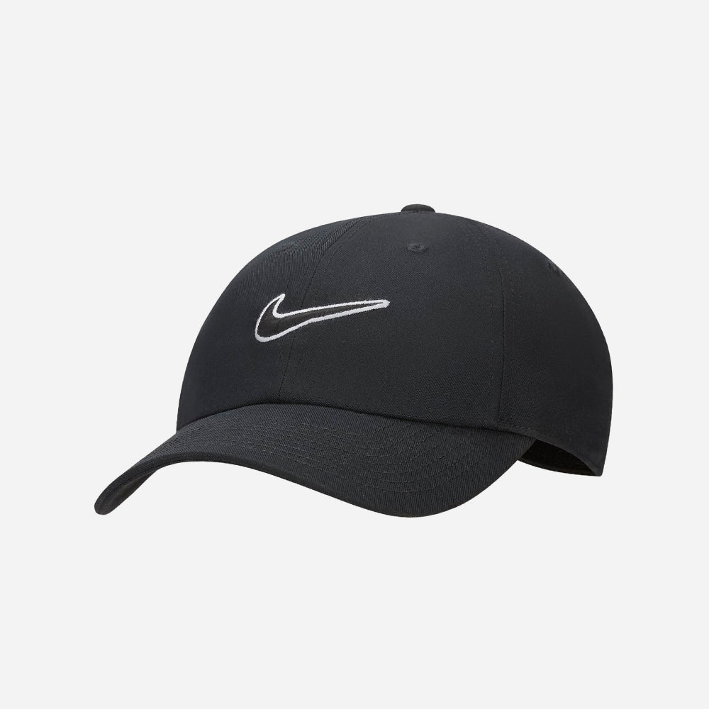 Mũ Lưỡi Trai Nike Unstructured Swoosh - Đen - Supersports Vietnam