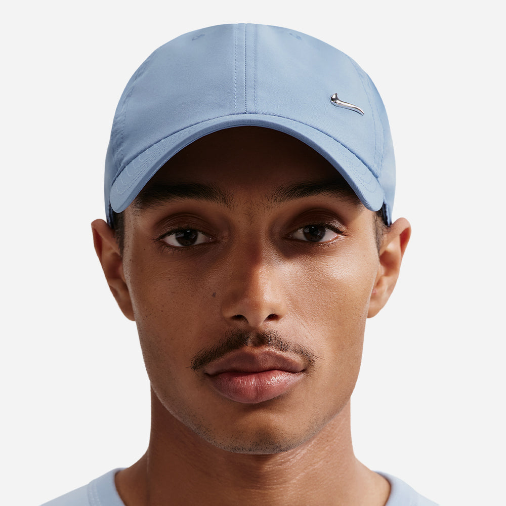 Mũ Lưỡi Trai Nike Dri-Fit Club Unstructured Metal Swoosh - Xanh Dương - Supersports Vietnam