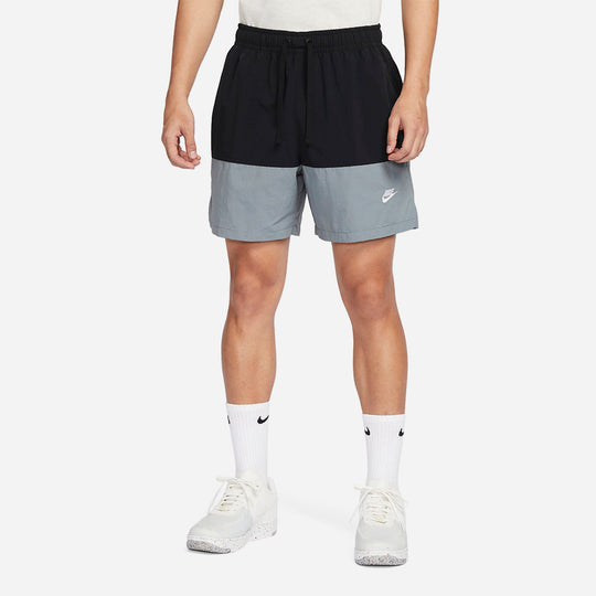 Men's Nike Club Woven Colour-Blocked Shorts - Black