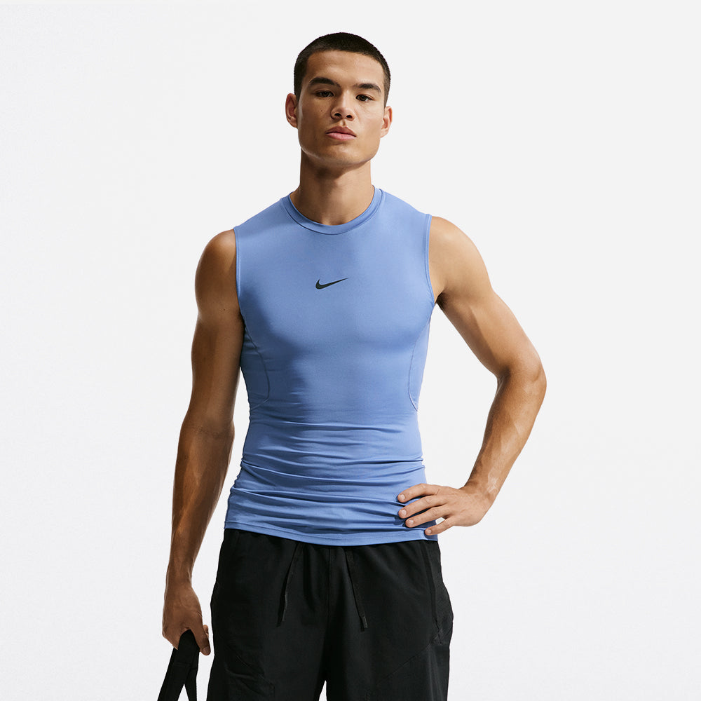 Áo Ba Lỗ Nam Nike Pro Dri-Fit Tight Sleeveless Fitness - Xanh Dương - Supersports Vietnam