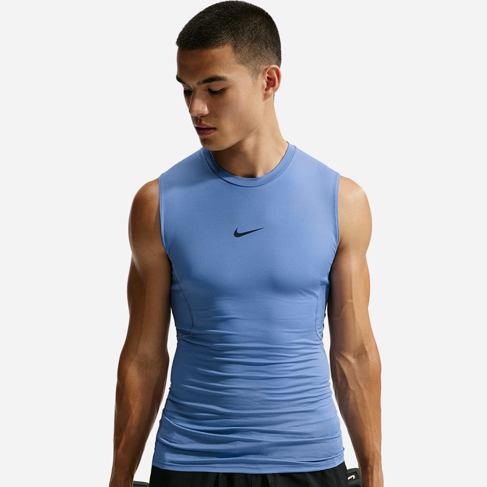 Áo Ba Lỗ Nam Nike Pro Dri-Fit Tight Sleeveless Fitness - Xanh Dương - Supersports Vietnam