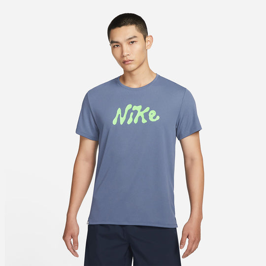 Men's Nike Dri-Fit Uv Miler Studio '72 T-Shirt - Blue