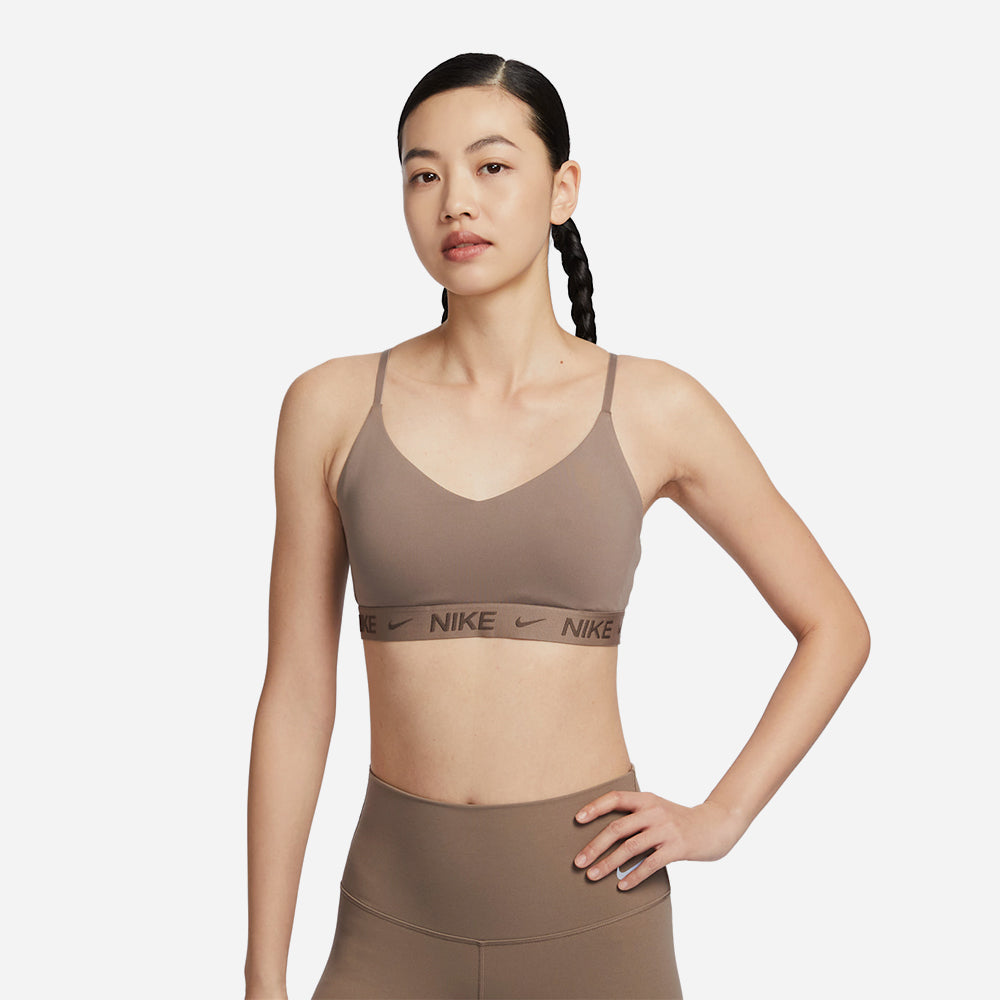 Áo Bra Thể Thao Nữ Nike Indy Light-Support Padded Adjustable - Nâu - Supersports Vietnam