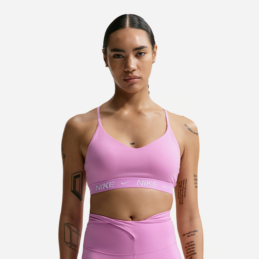 Áo Bra Thể Thao Nữ Nike Indy Light Support Padded Adjustable - Hồng - Supersports Vietnam