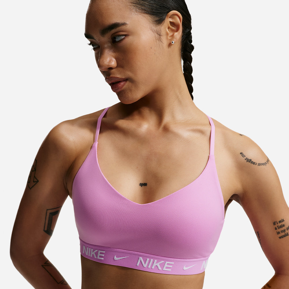 Áo Bra Thể Thao Nữ Nike Indy Light Support Padded Adjustable - Hồng - Supersports Vietnam