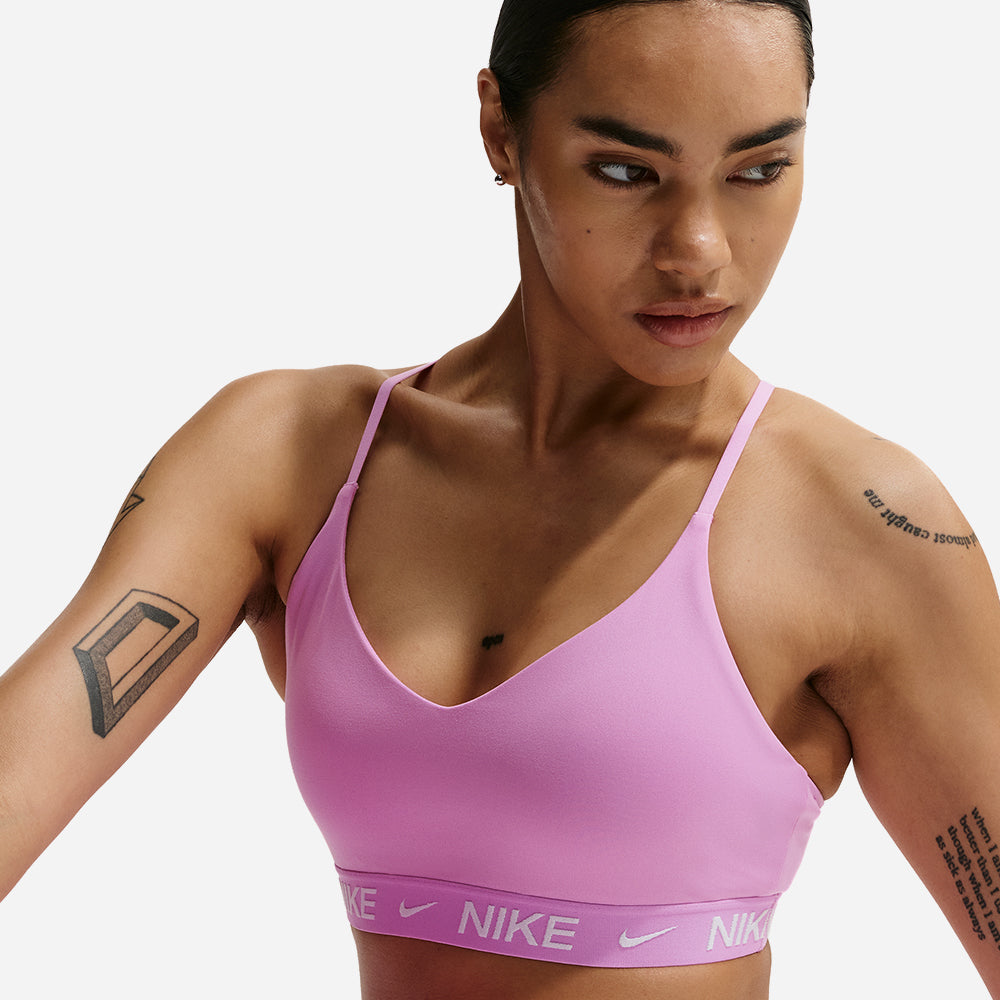Áo Bra Thể Thao Nữ Nike Indy Light Support Padded Adjustable - Hồng - Supersports Vietnam