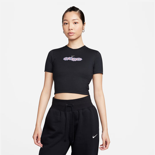 Women's Nike Sportswear Crop-Top - Black
