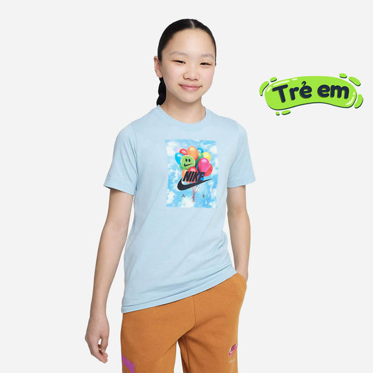 Kids' Nike Sportswear Older T-Shirt - Blue
