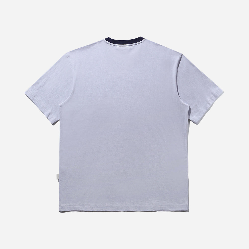 Áo Thun Tay Ngắn Unisex Fila Color Matching Point Short Sleeve - Xám - Supersports Vietnam