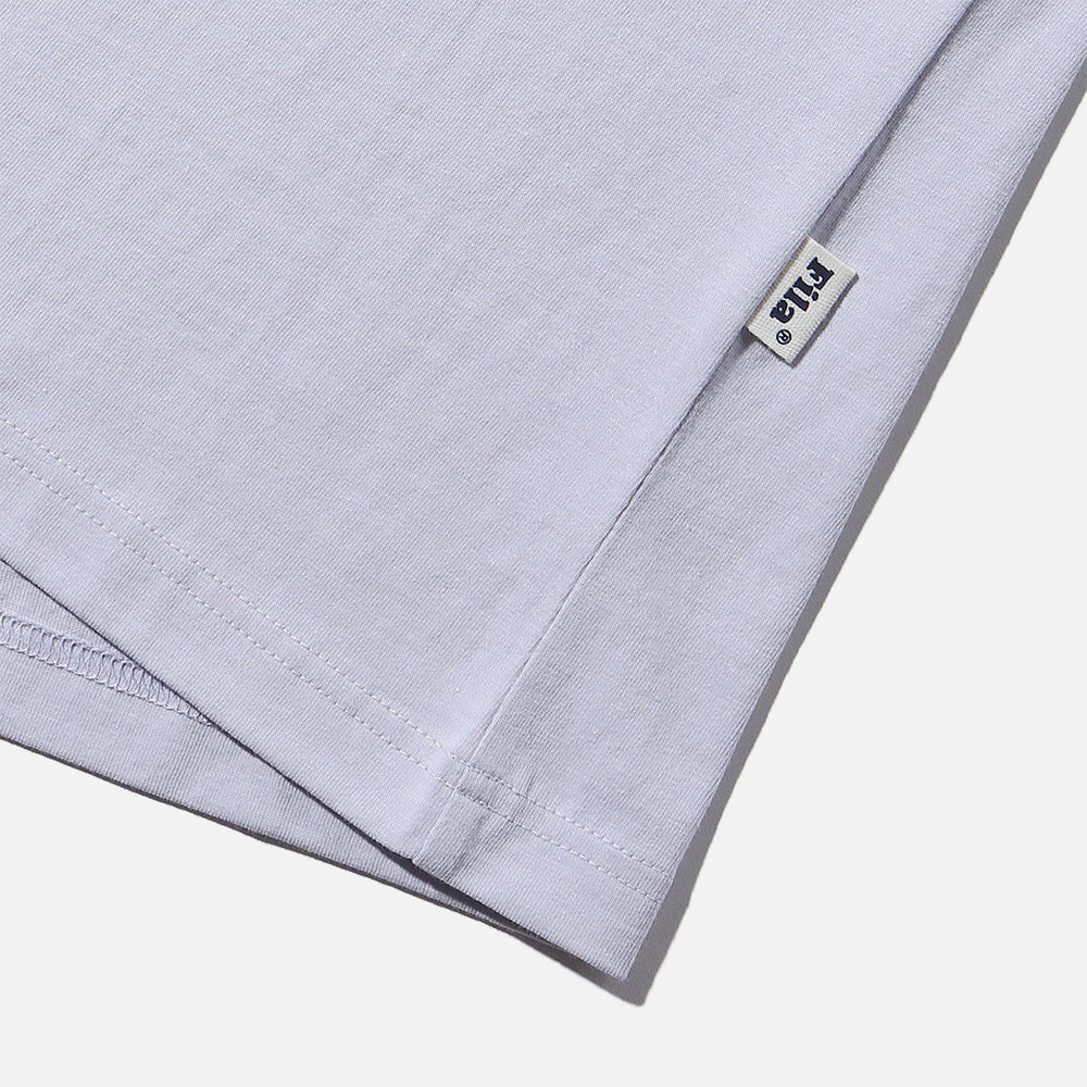 Áo Thun Tay Ngắn Unisex Fila Color Matching Point Short Sleeve - Xám - Supersports Vietnam