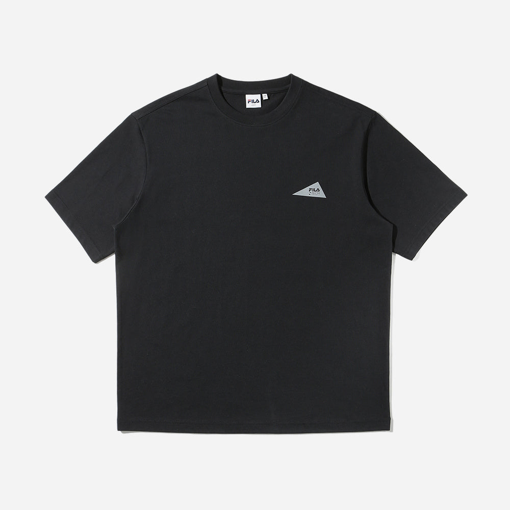 Áo Thun Tay Ngắn Unisex Fila Tech Logo Short Sleeve - Đen - Supersports Vietnam