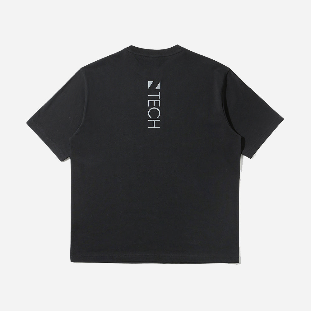 Áo Thun Tay Ngắn Unisex Fila Tech Logo Short Sleeve - Đen - Supersports Vietnam