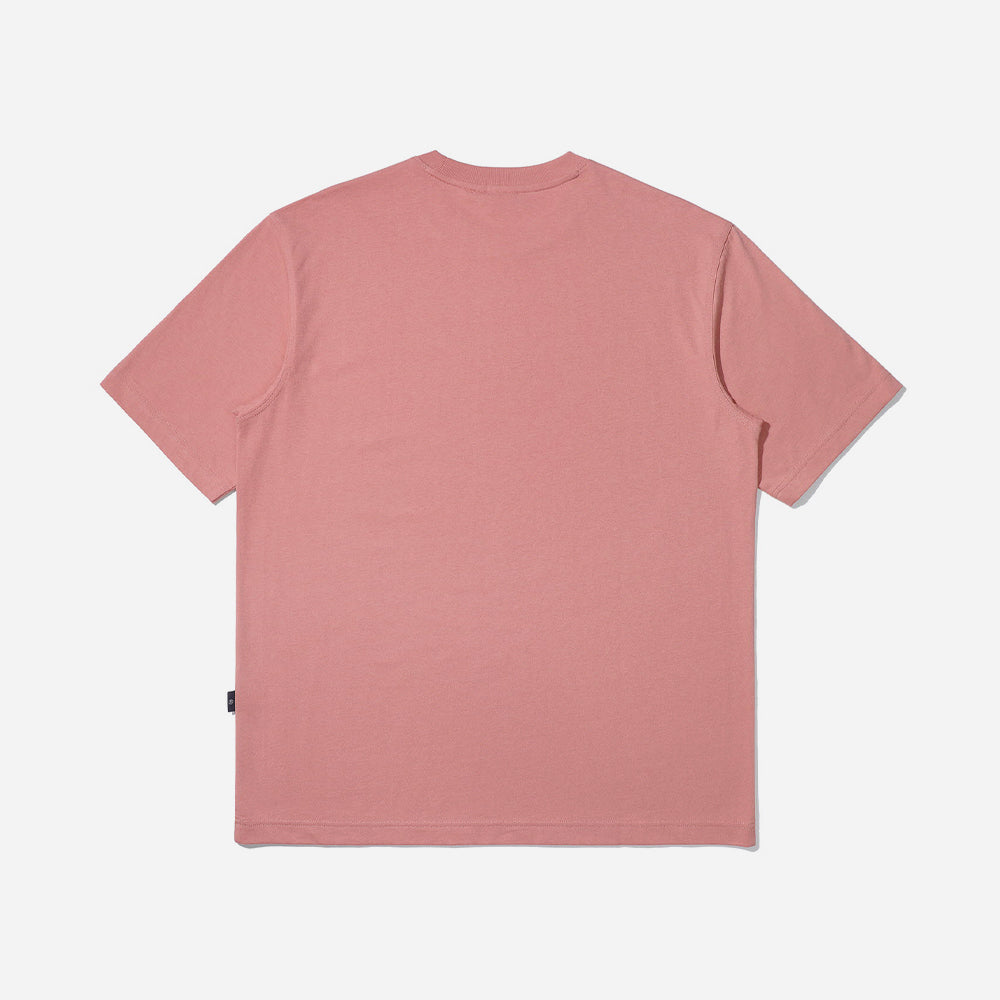 Áo Thun Tay Ngắn Unisex Fila Linear Italy Basic Loose Fit Short Sleeve - Hồng - Supersports Vietnam