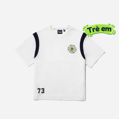 Kids' Fila Basketball Warm-Up T-Shirt - White