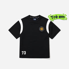 Kids' Fila Basketball Warm-Up T-Shirt - Black