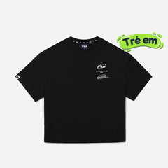 Áo Thun Trẻ Em Fila Colorful Small Logo Fila - Đen