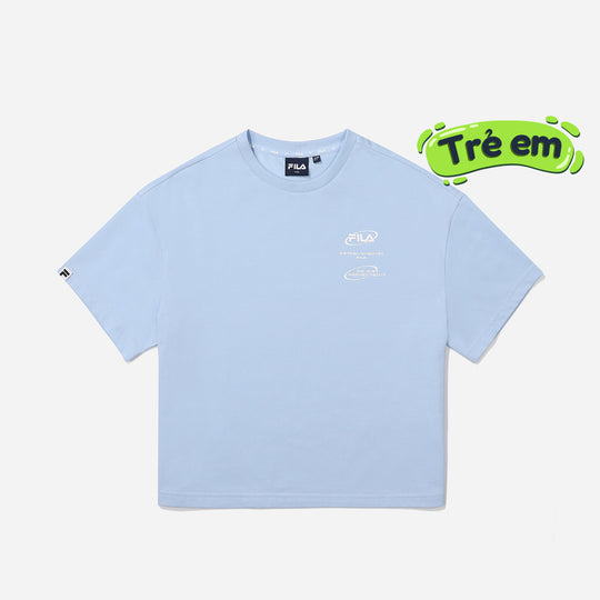 Áo Thun Trẻ Em Fila Colorful Small Logo Fila - Xanh Dương