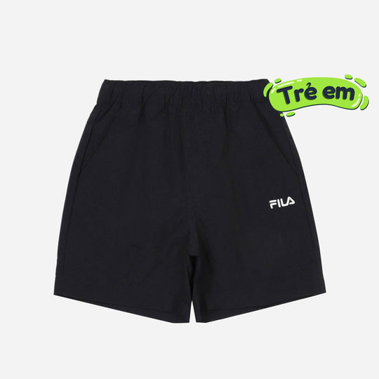 Kids' Fila Basic Logo Trunk Shorts - Black