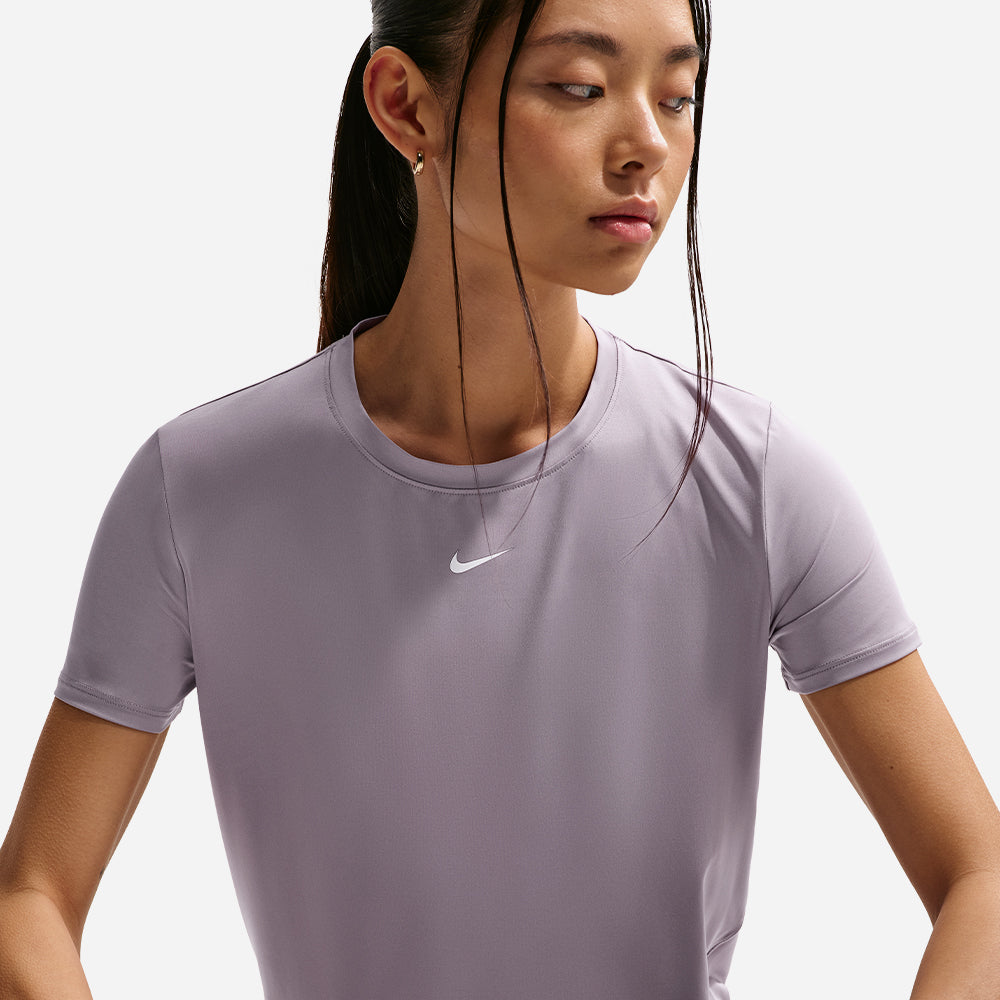 Áo Thun Nữ Nike One Classic Dri-Fit Short-Sleeve - Tím - Supersports Vietnam