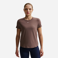 Áo Thun Nữ Nike One Classic Dri-Fit Short-Sleeve - Nâu - Supersports Vietnam