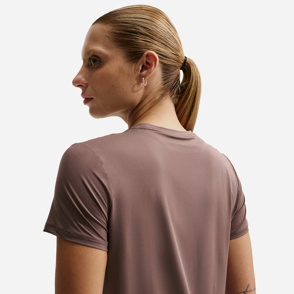 Áo Thun Nữ Nike One Classic Dri-Fit Short-Sleeve - Nâu - Supersports Vietnam