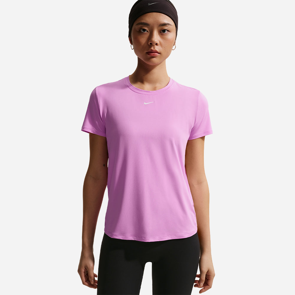 Áo Thun Nữ Nike One Classic Dri-Fit Short-Sleeve - Hồng - Supersports Vietnam