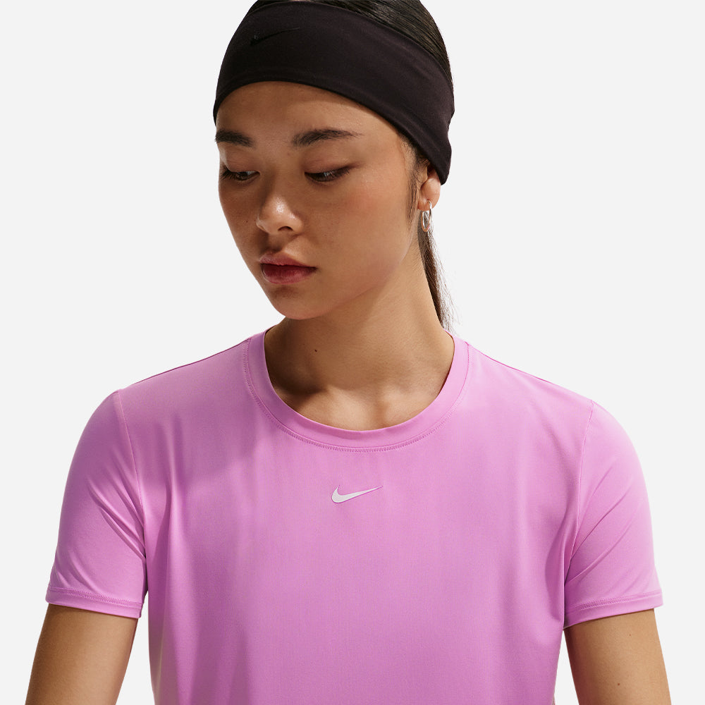 Áo Thun Nữ Nike One Classic Dri-Fit Short-Sleeve - Hồng - Supersports Vietnam