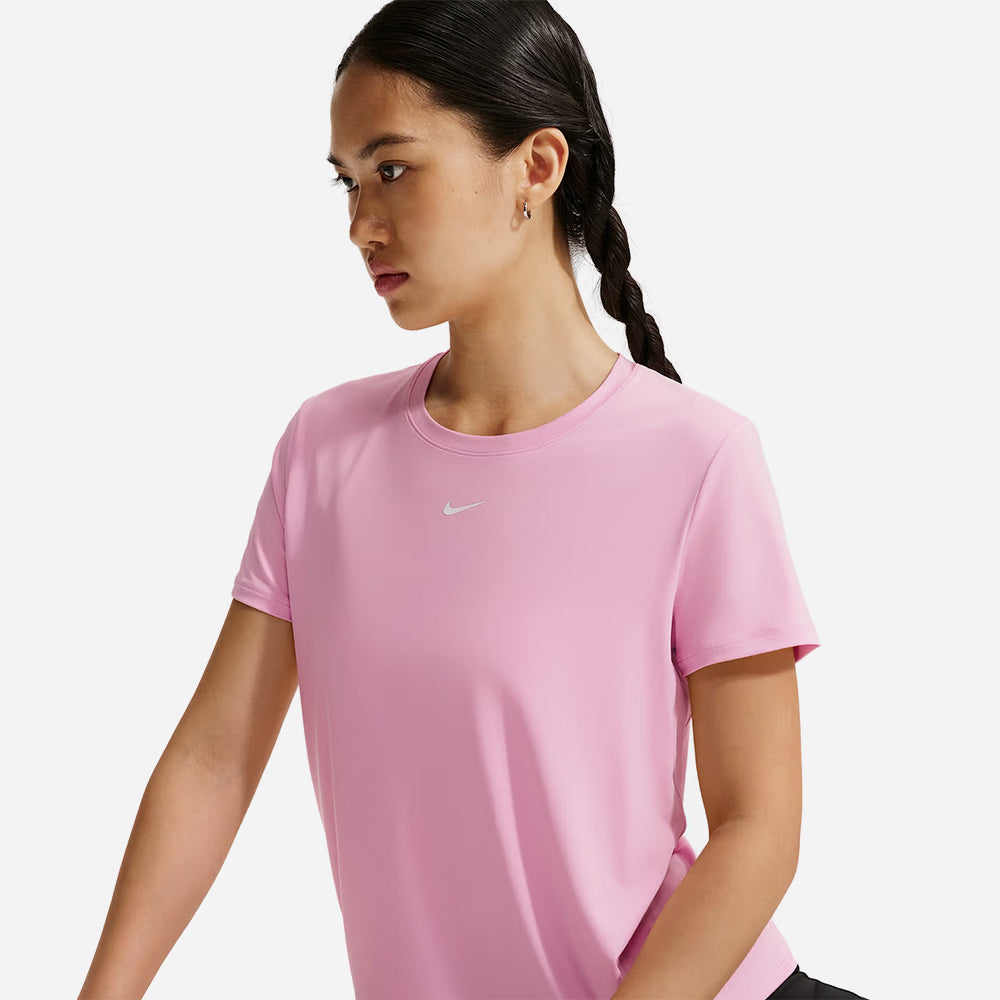 Áo Thun Nữ Nike One Classic Dri-Fit - Hồng - Supersports Vietnam