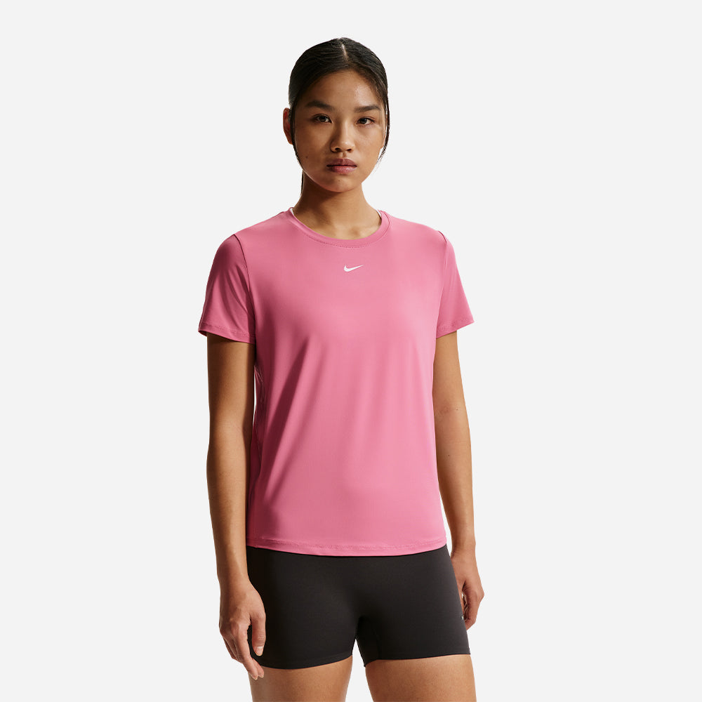 Áo Thun Nữ Nike One Classic Dri-Fit Short-Sleeve - Hồng - Supersports Vietnam
