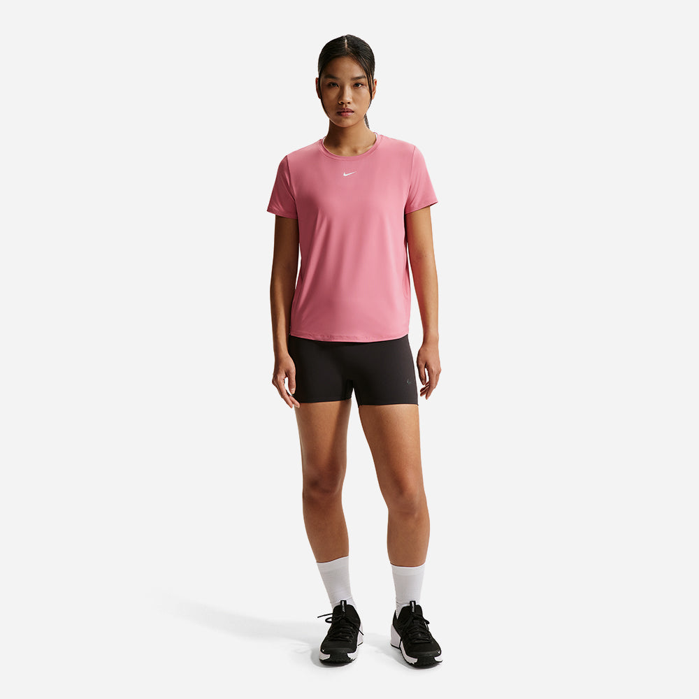 Áo Thun Nữ Nike One Classic Dri-Fit Short-Sleeve - Hồng - Supersports Vietnam