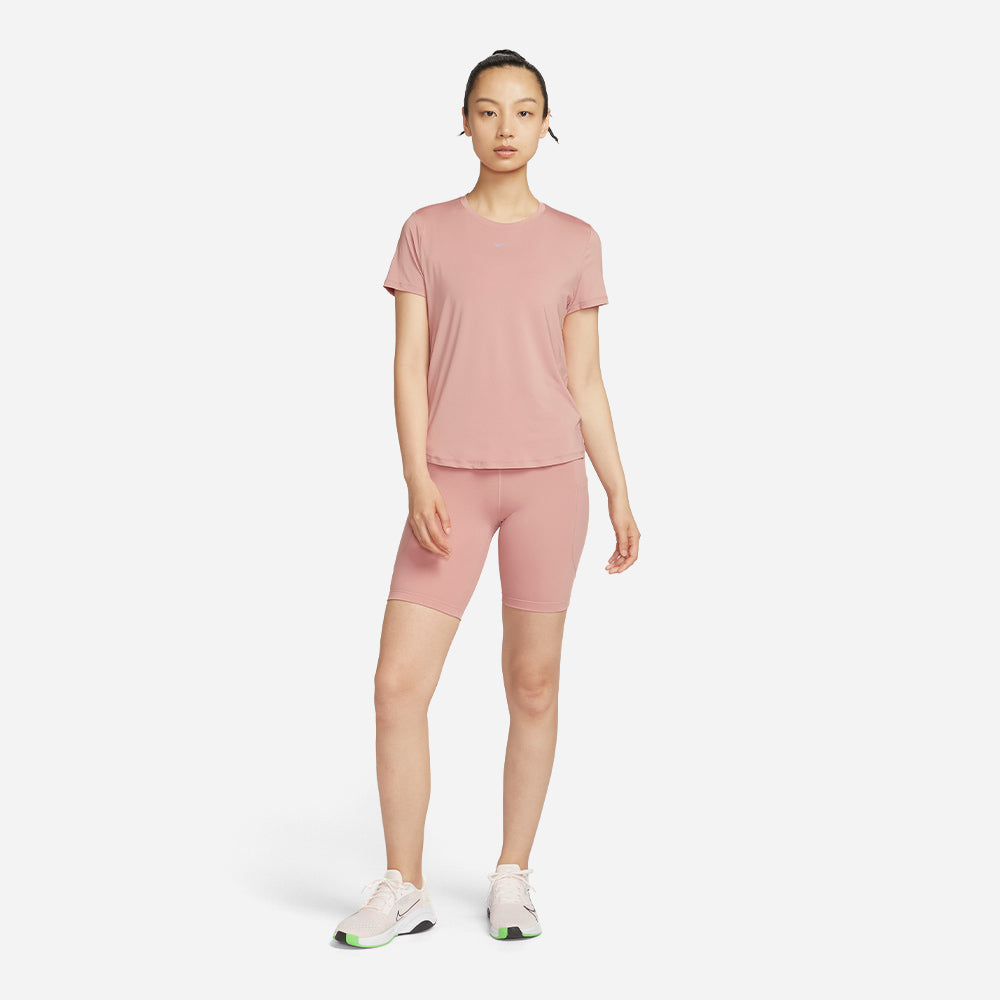 Áo Thun Nữ Nike One Classic Dri-Fit Short-Sleeve - Hồng - Supersports Vietnam