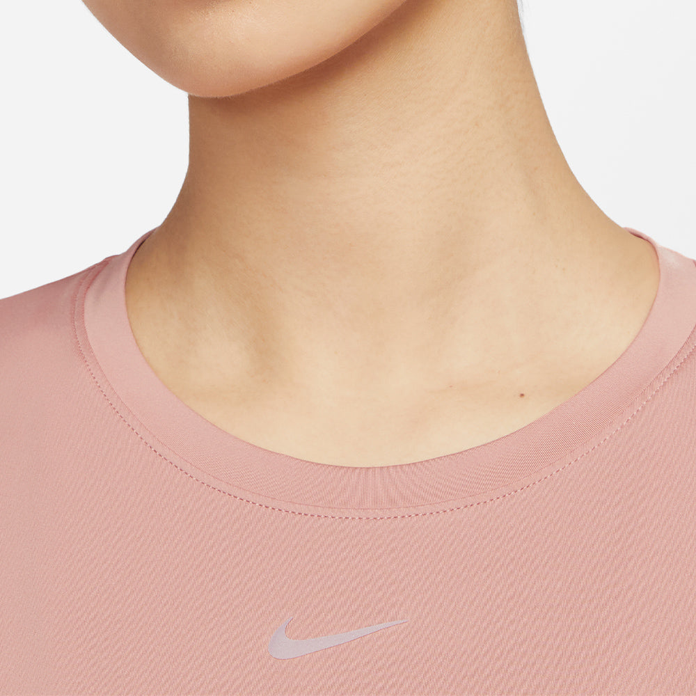 Áo Thun Nữ Nike One Classic Dri-Fit Short-Sleeve - Hồng - Supersports Vietnam