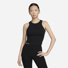 Women's Nike One Fitted Dri-Fit Tanks - Black