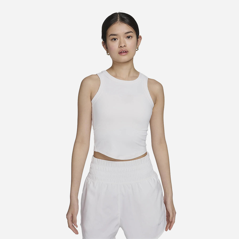 Áo Ba Lỗ Nữ Nike One Fitted Dri-Fit - Trắng - Supersports Vietnam