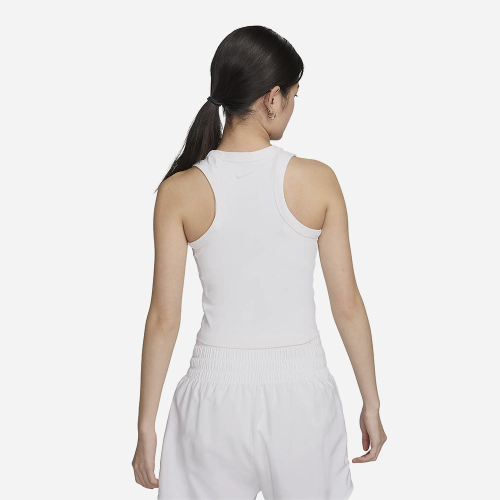 Áo Ba Lỗ Nữ Nike One Fitted Dri-Fit - Trắng - Supersports Vietnam