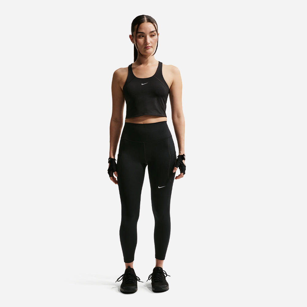 Quần Bó Thể Thao Nữ Nike Dri-Fit One High-Rise Pocket - Đen - Supersports Vietnam