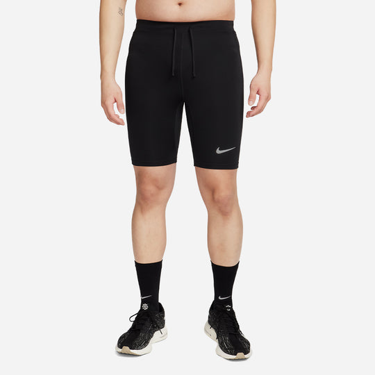 Men's Nike Dri-Fit Brief-Lined Running 1/2-Length 3/4 Tights - Black