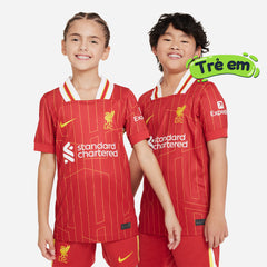 Áo Đá Bóng Trẻ Em Nike Liverpool FC Sân Nhà 24/25 - Đỏ