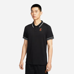 Áo Polo Tennis Nam Nike Court Heritage - Đen - Supersports Vietnam