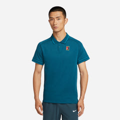 Áo Polo Nam Nike Court Heritage Tennis - Xanh Dương