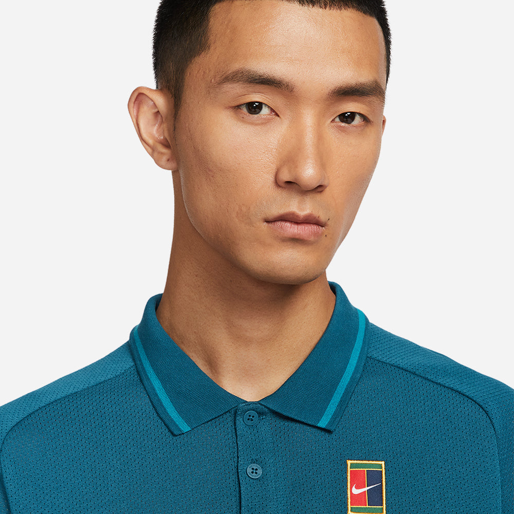 Áo Polo Nam Nike Court Heritage Tennis - Xanh Dương