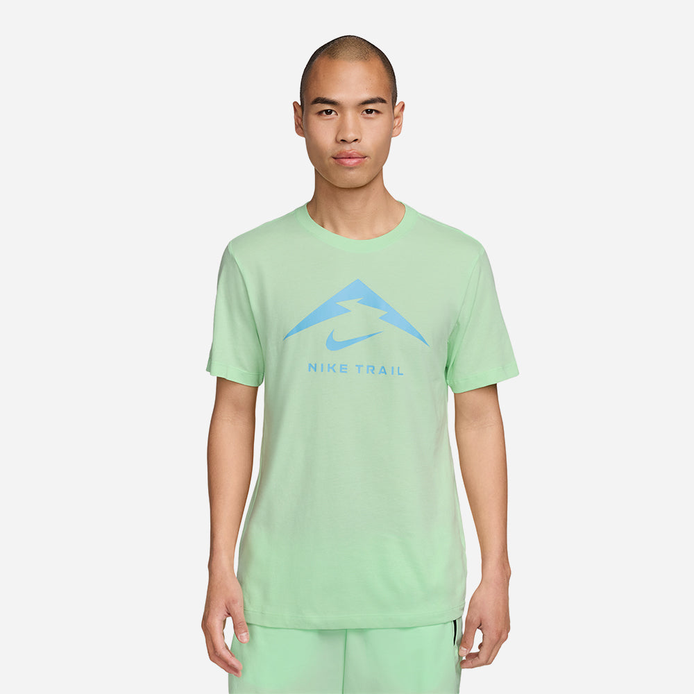 Áo Thun Nam Nike Dri-Fit Trail - Xanh Lá - Supersports Vietnam