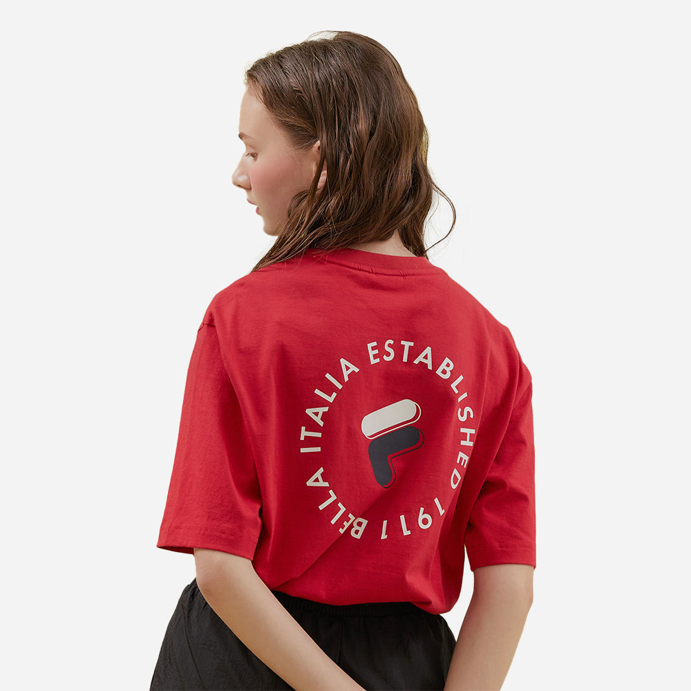 Áo Thun Tay Ngắn Unisex Fila New Graphic Rs1 - Đỏ - Supersports Vietnam